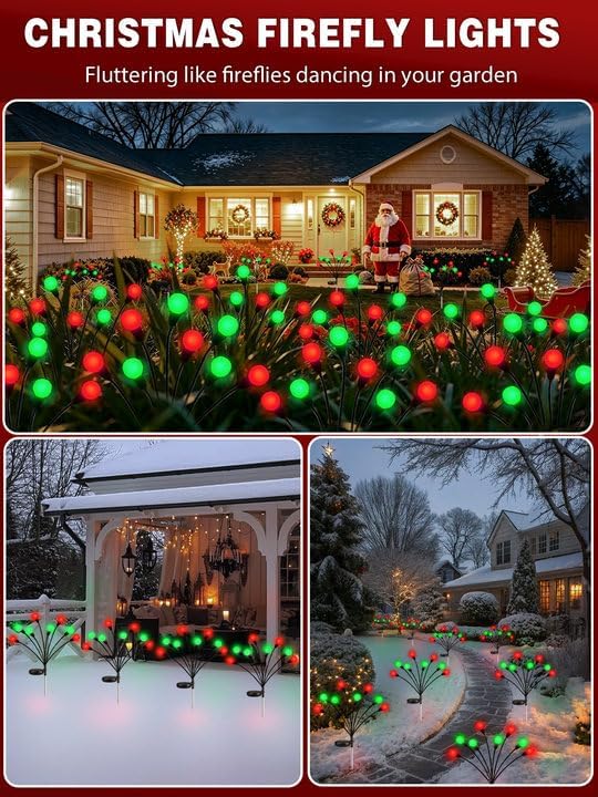 Solar Firefly Lights for Outdo - Lighting Christmas Decor ulasan dan harga