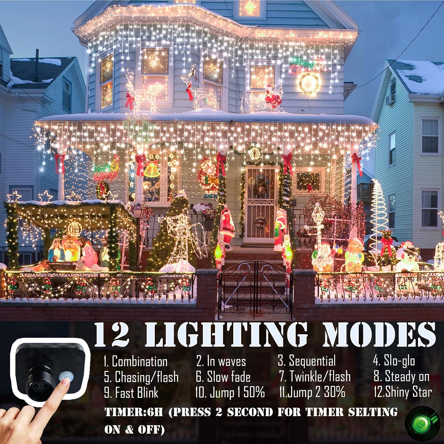 Outdoor Christmas String Light - Lighting Christmas Decor ulasan dan harga