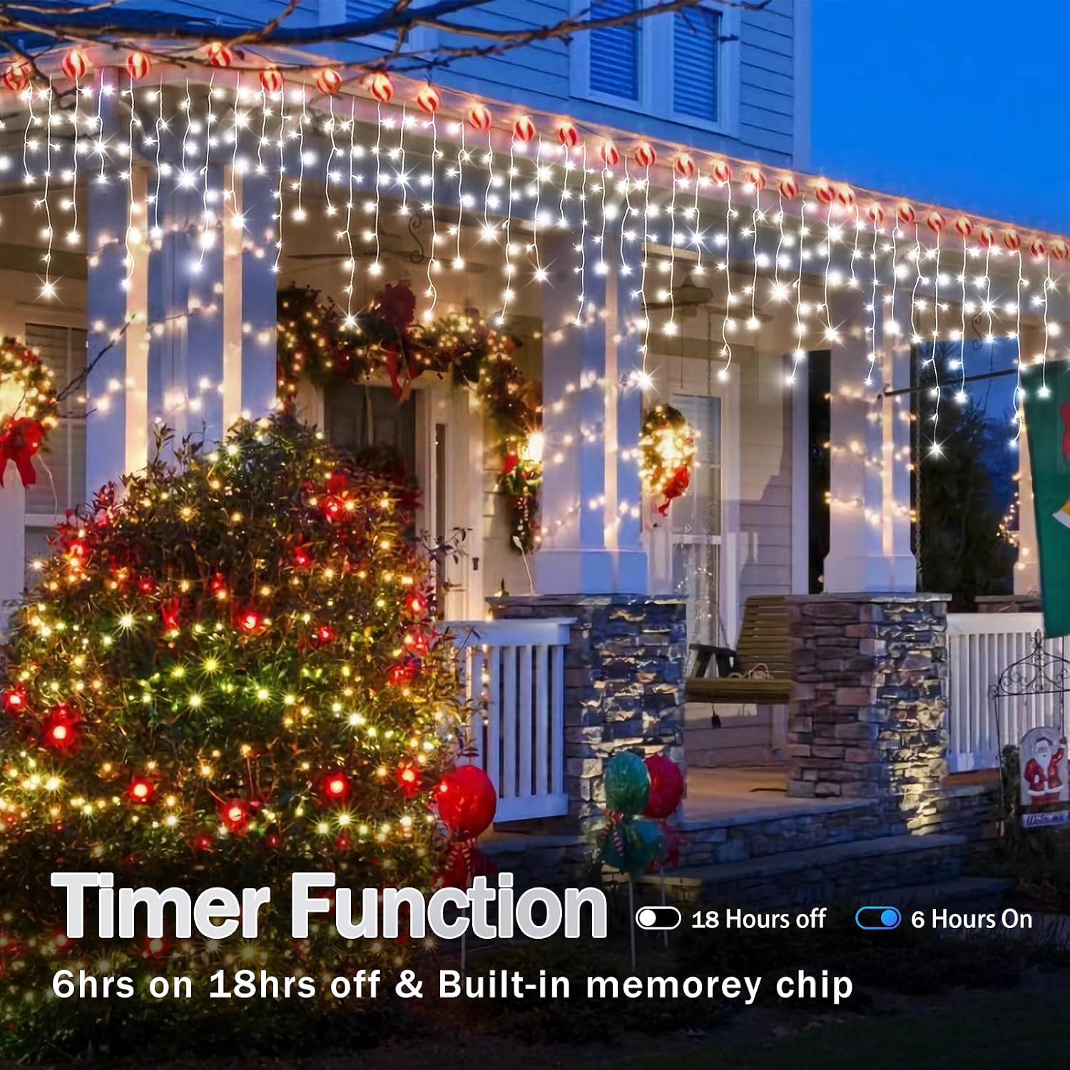 Outdoor Christmas String Light - Lighting Christmas Decor ulasan dan harga