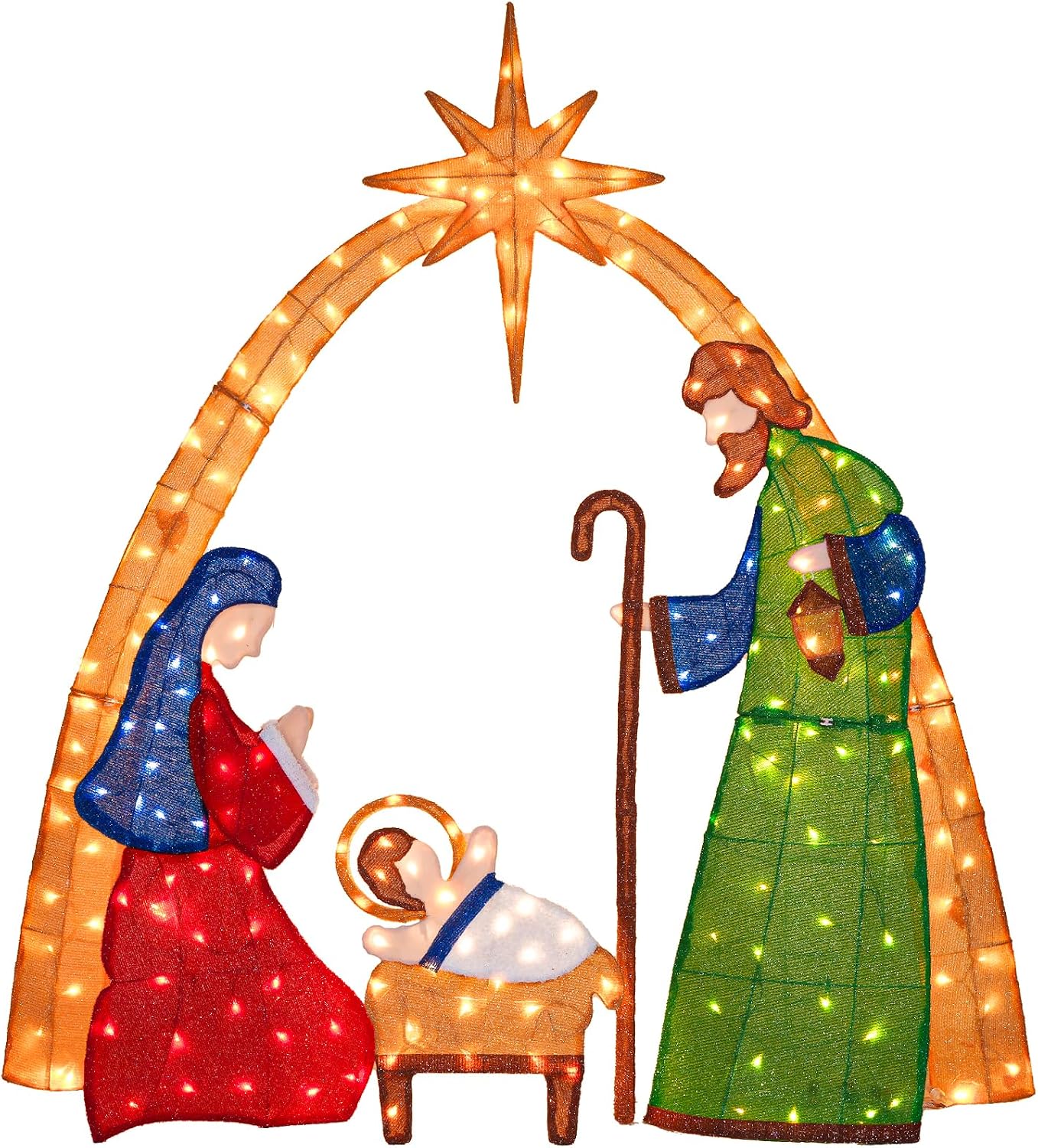 5.5 FT 2.5D Lighted Christmas  - Lighting Christmas Decor ulasan dan harga