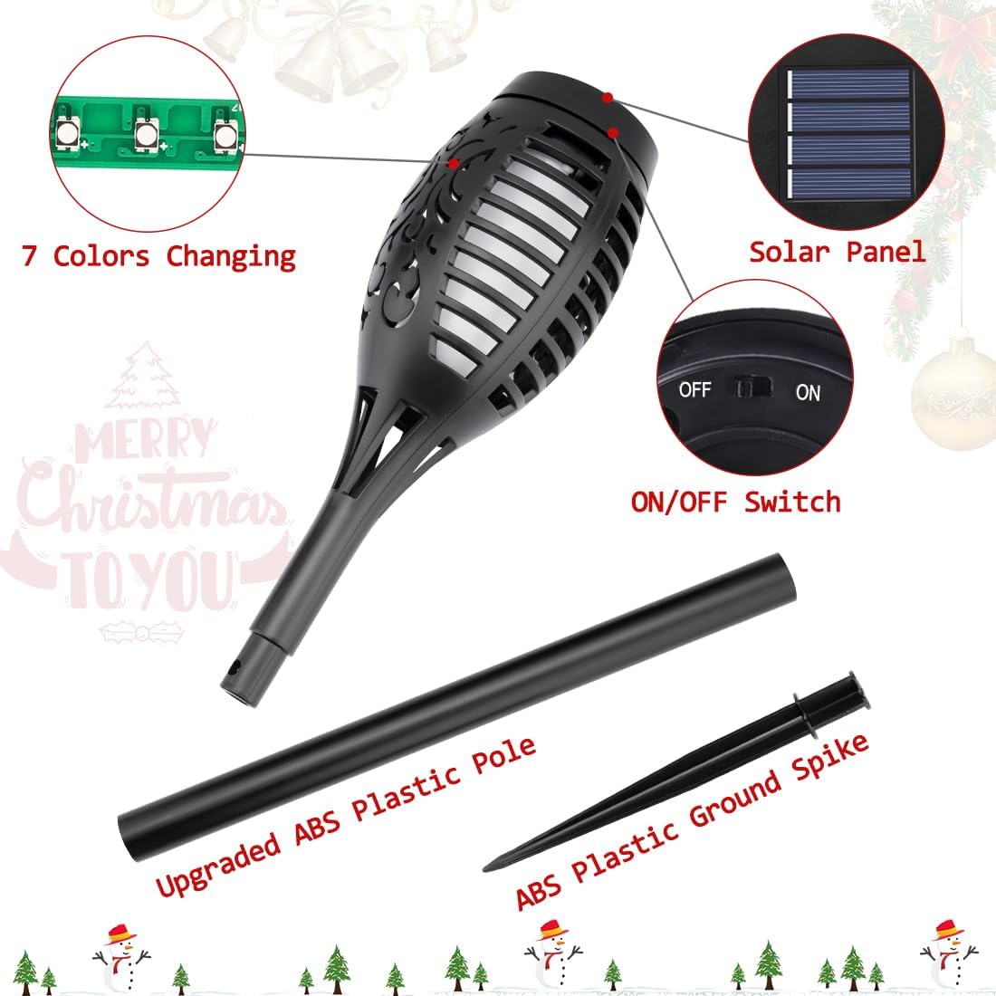 Solar Christmas Lights for Out - Lighting Christmas Decor ulasan dan harga