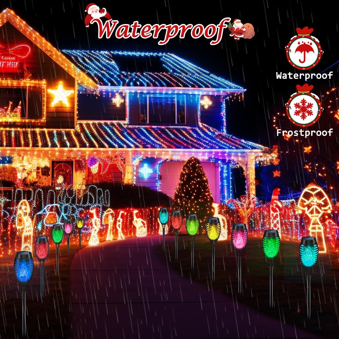 Solar Christmas Lights for Out - Lighting Christmas Decor ulasan dan harga