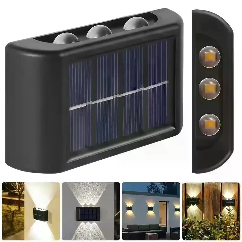 Solar Wall Lamp Outdoor Waterp - Up Lighting Decor ulasan dan harga