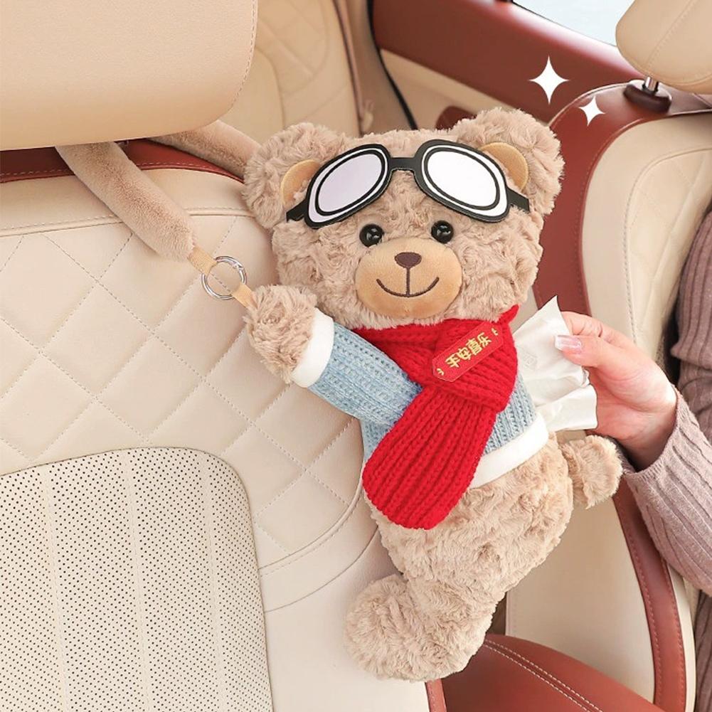 Cute Bear Car Tissue Box Holde - Lighting Mcqueen Bedroom Decor ulasan dan harga