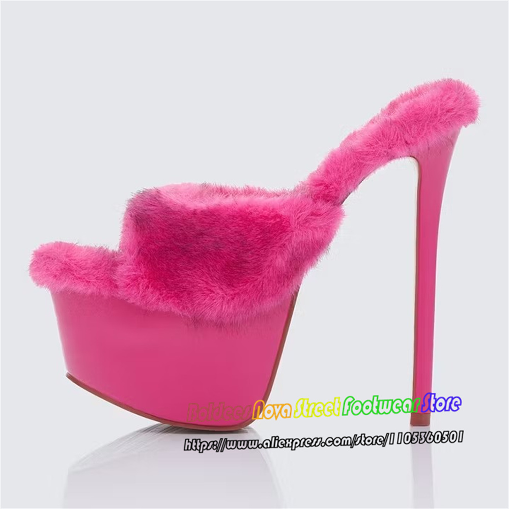 Trendy Hot Pink Open Toe Extre - Up Lighting Decor ulasan dan harga