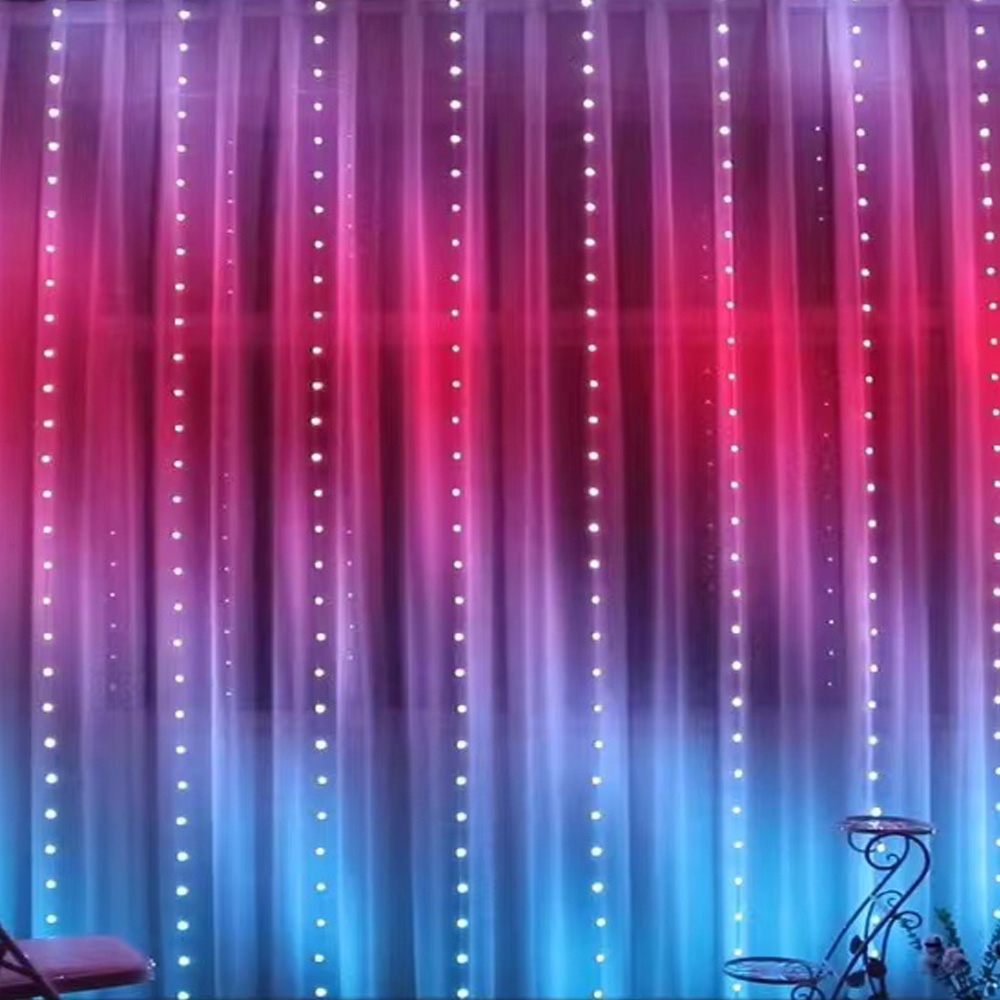 3M RGB Smart LED Curtain Light - Lighting Christmas Decor ulasan dan harga