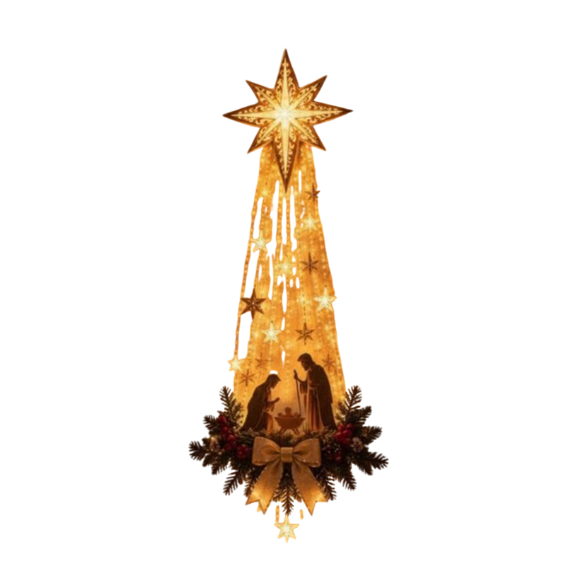 Bethlehem Star LED Wall Hangin - Lighting Christmas Decor ulasan dan harga